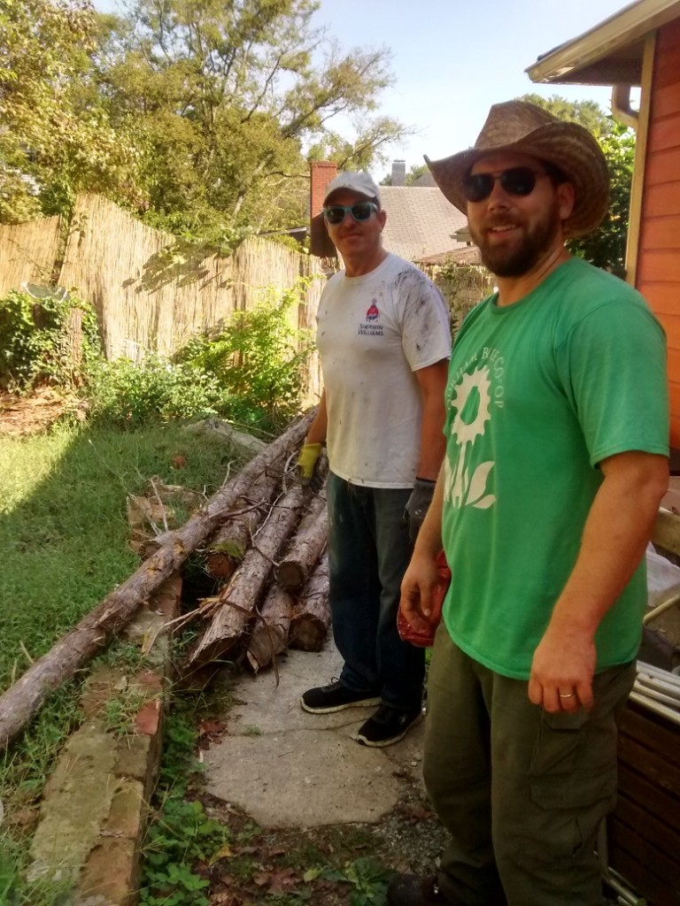 Thank you Matthew for the cedar tip and trucking and loading/unloading!