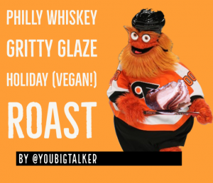 gritty holding the roast