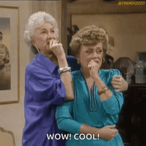 Golden girls shocked